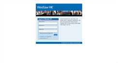 Desktop Screenshot of login.westlaw.com.hk